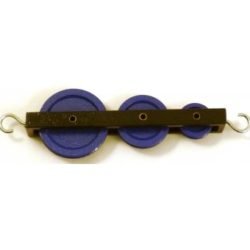 Pulley, Triple In Line, Metal